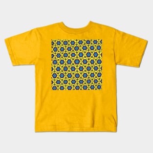 Honeycomb and Bees Yellow Palette Kids T-Shirt